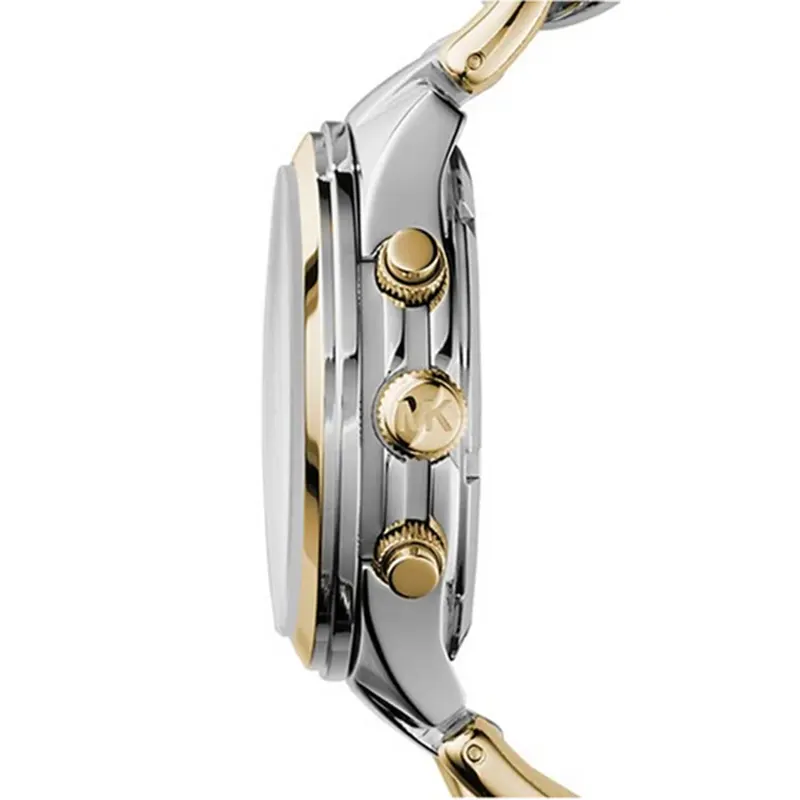 Michael Kors Runway Chronograph Two-tone Ladies Watch- MK3199